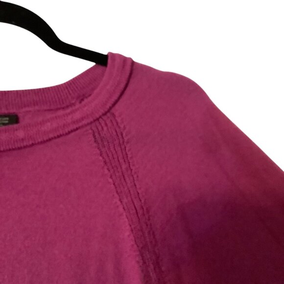 J.Jill Wearever Collection Washable Merino Wool Sweater Women Size Medium Berry - Picture 3 of 8